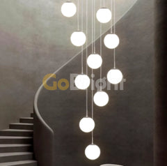 Candelabru Moon 12xE27 Diametru 40cm Argintiu