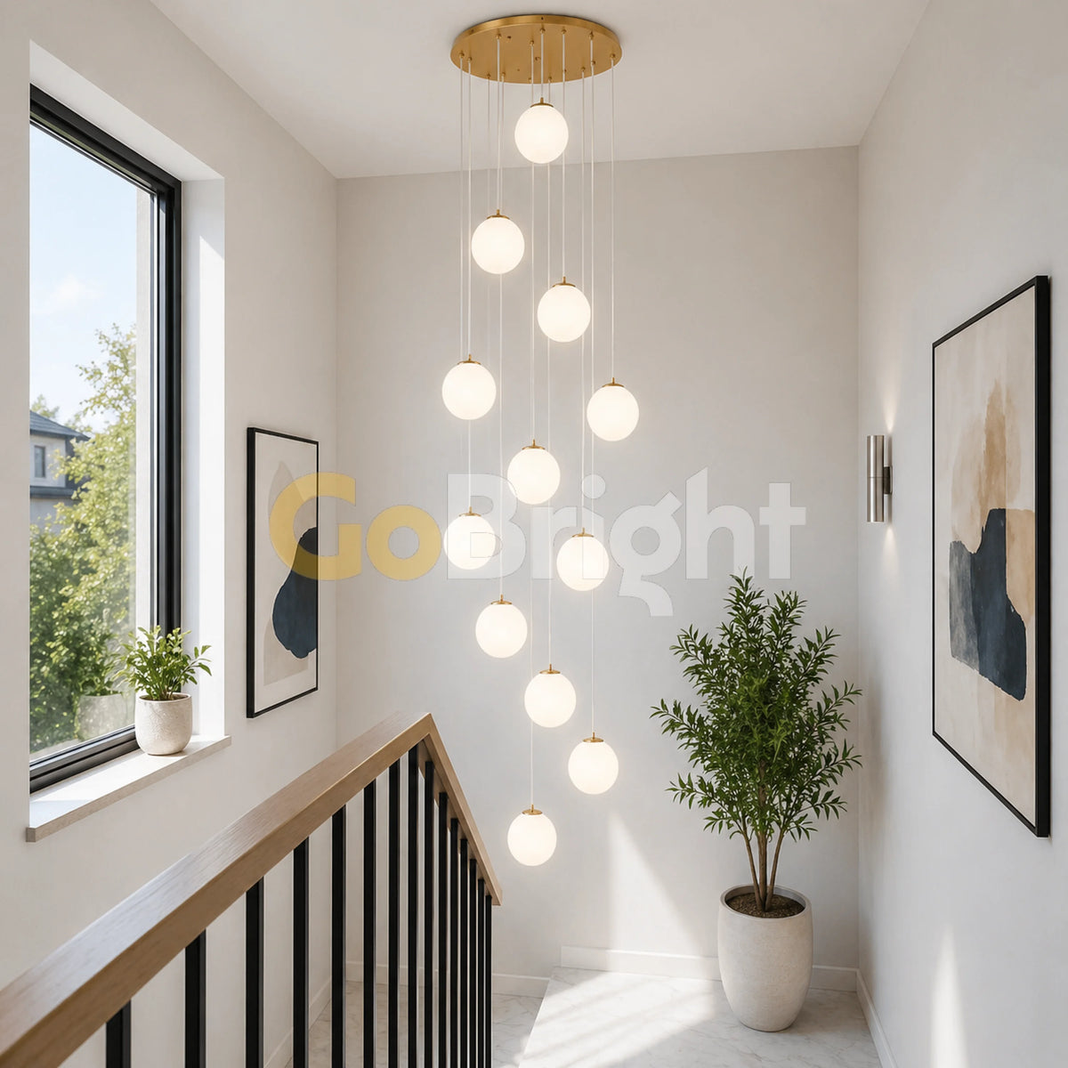 Candelabru Moon 12xE27 Diametru 40cm Auriu