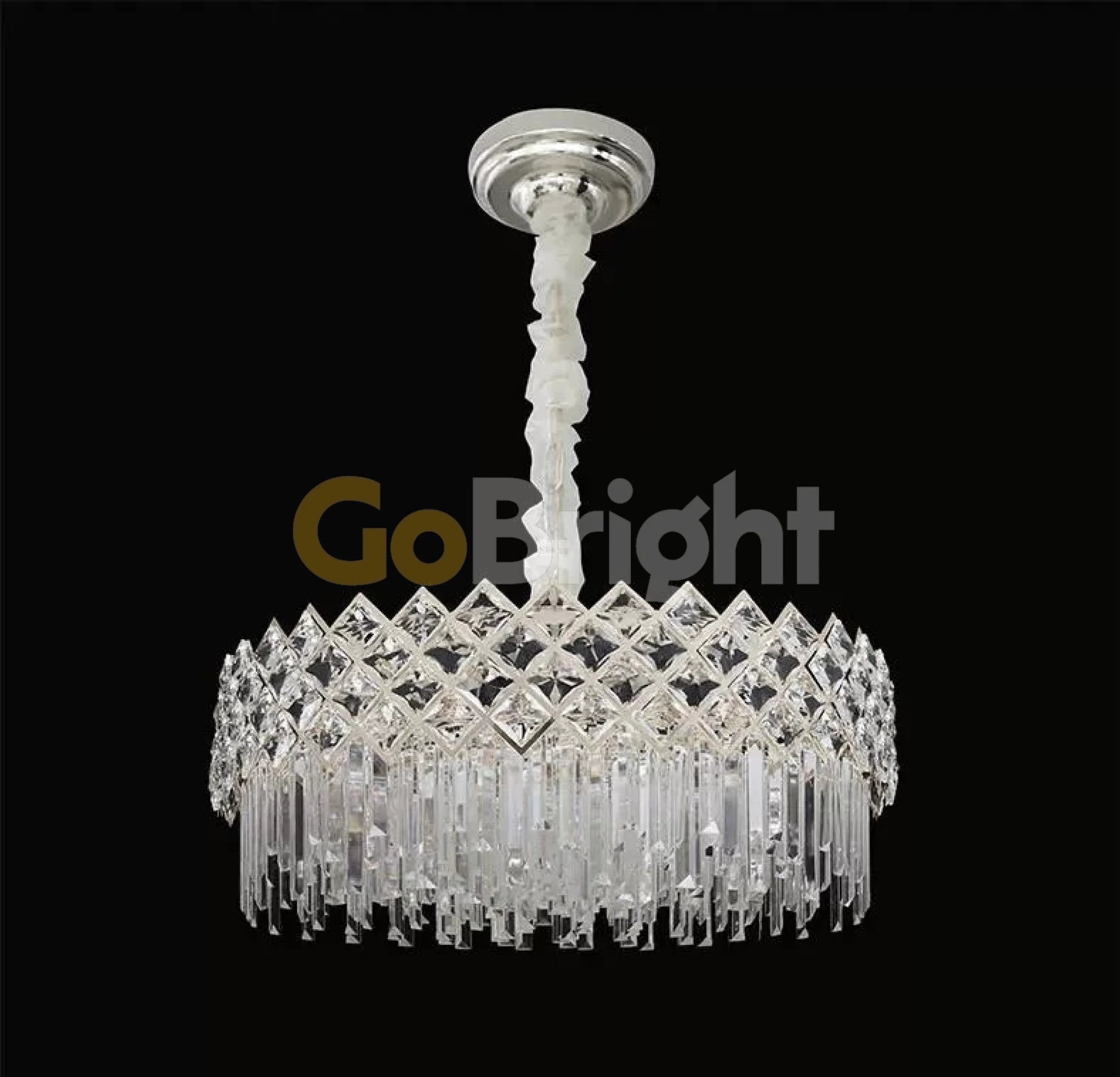 Candelabru Mosaic Diametru 50cm Argintiu