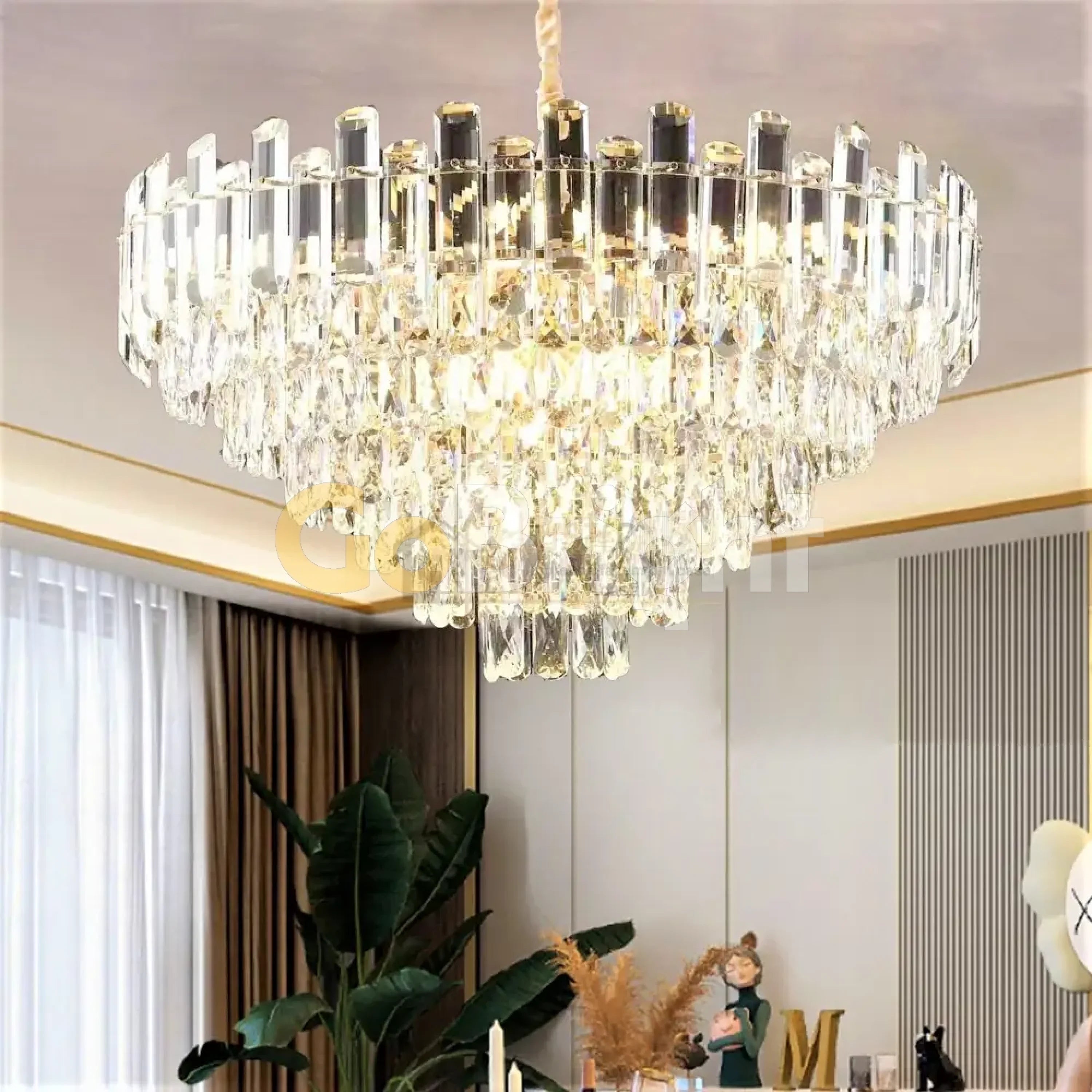 Candelabru Omnia Diametru 55cm Auriu