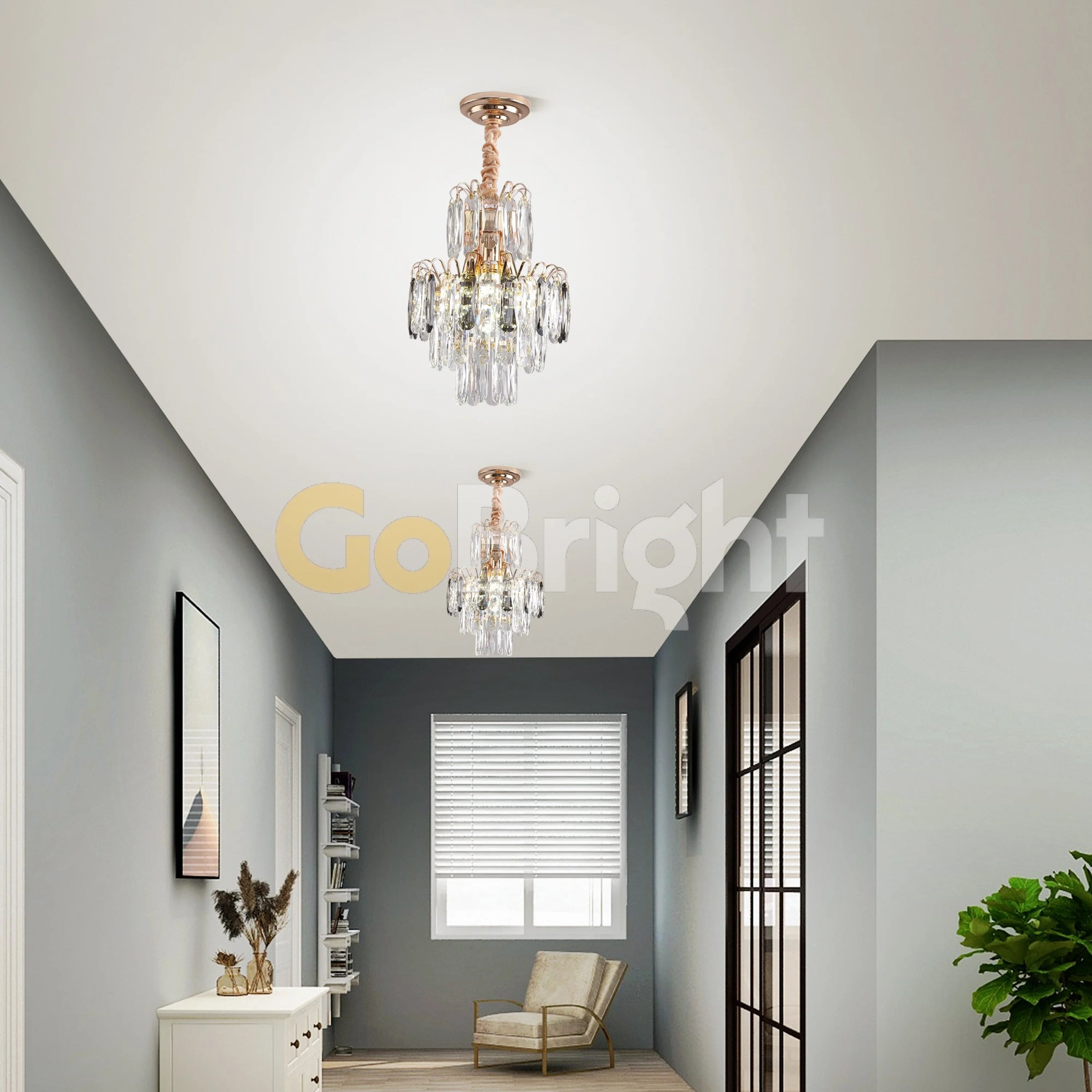 Candelabru Rixos Diametru 30cm Auriu