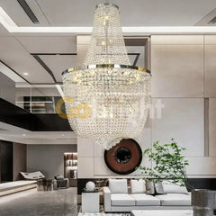 Candelabru Sublime Lungime 90cm Diametru 40cm Argintiu