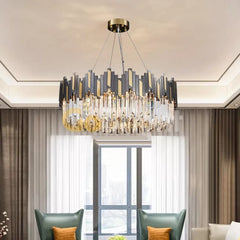 Candelabru Thena Diametru 30cm Negru + Auriu