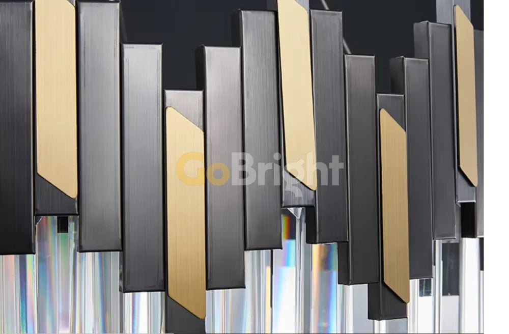 Candelabru Thena Diametru 30cm Negru + Auriu