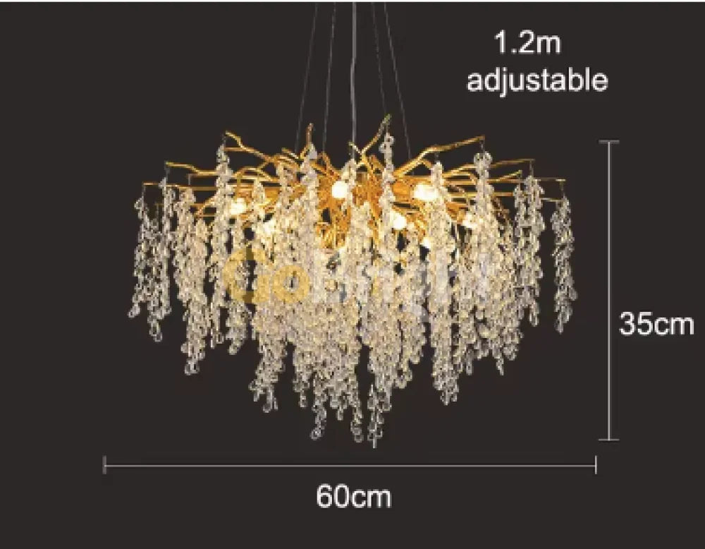 Candelabru Tigres Diametru 60cm Auriu