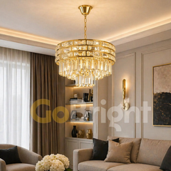 Candelabru Zergo 6xE27 Diametru 40cm Auriu