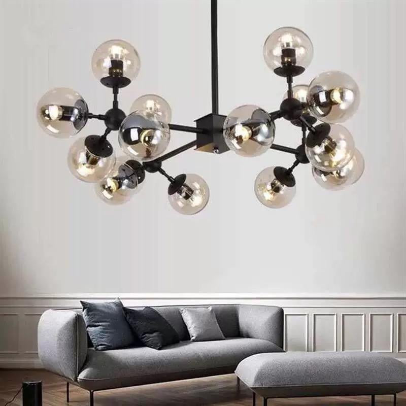 Pendul Jolie 12xE27 Diametru 75cm Negru