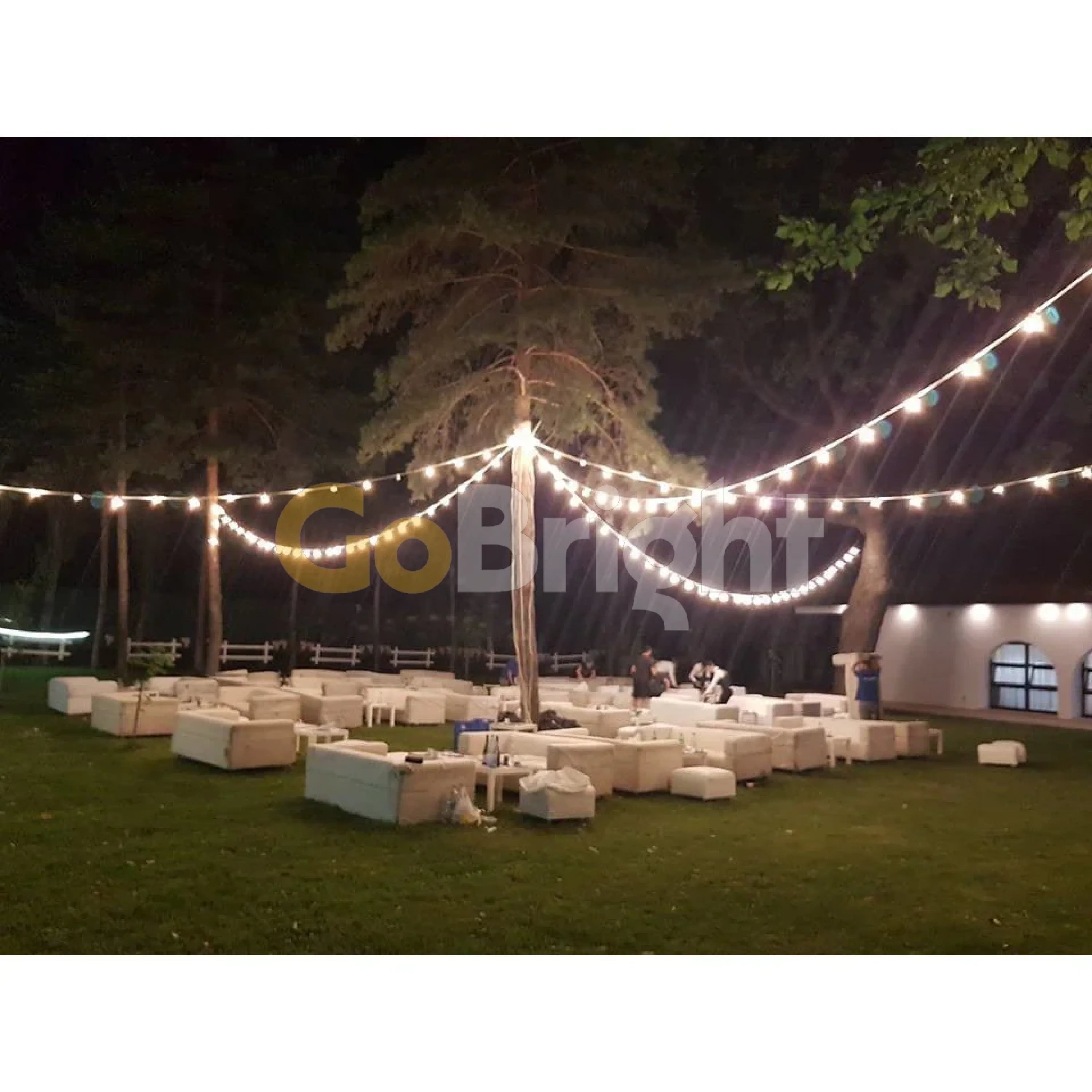 Ghirlanda Luminoasa Terasa Spider 20m 20xE27 Fara becuri Negru