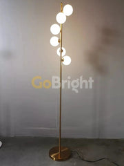 Lampadar Dublin Marmura 6xG4 170cm Auriu