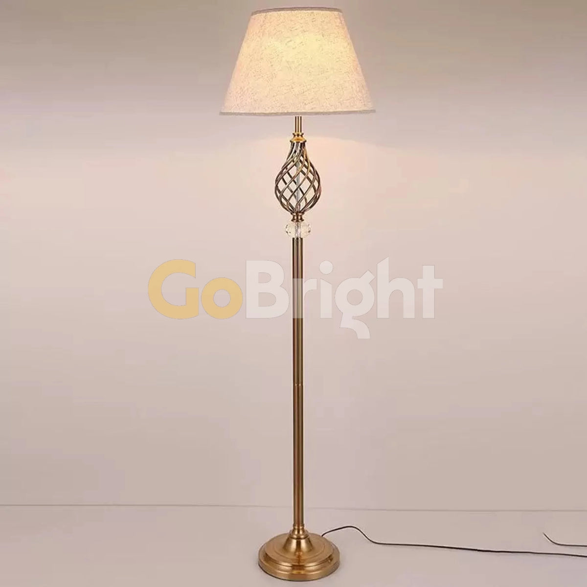 Lampadar Fiera 1xE27 170cm Auriu