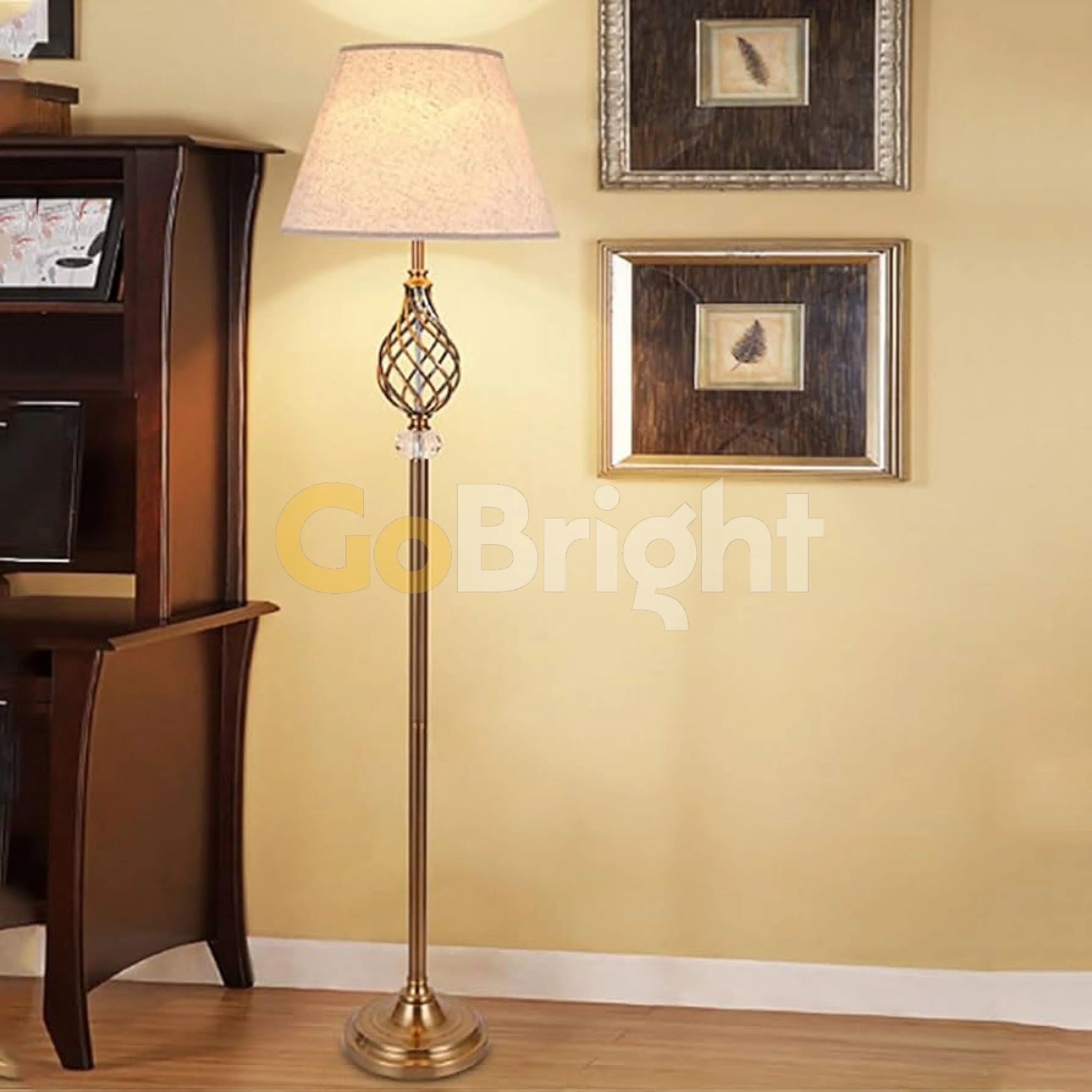 Lampadar Fiera 1xE27 170cm Auriu