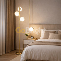 Lampadar Jolie 3xE27 160cm Auriu