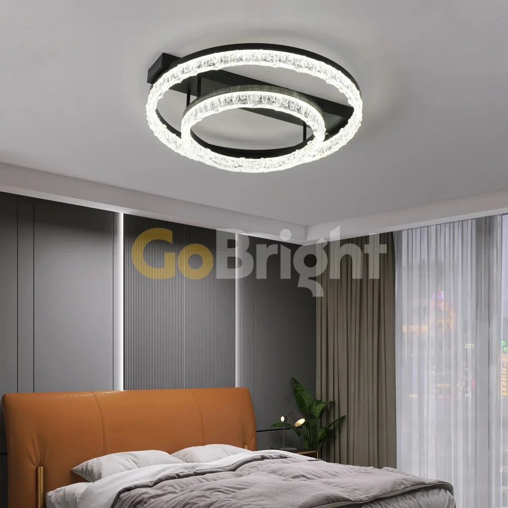 Lustra LED 144W cu Telecomanda Trinity 3 Tipuri de Lumini Negru