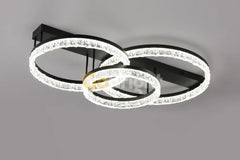 Lustra LED 240W cu Telecomanda Trinity 3 Tipuri de Lumini Negru