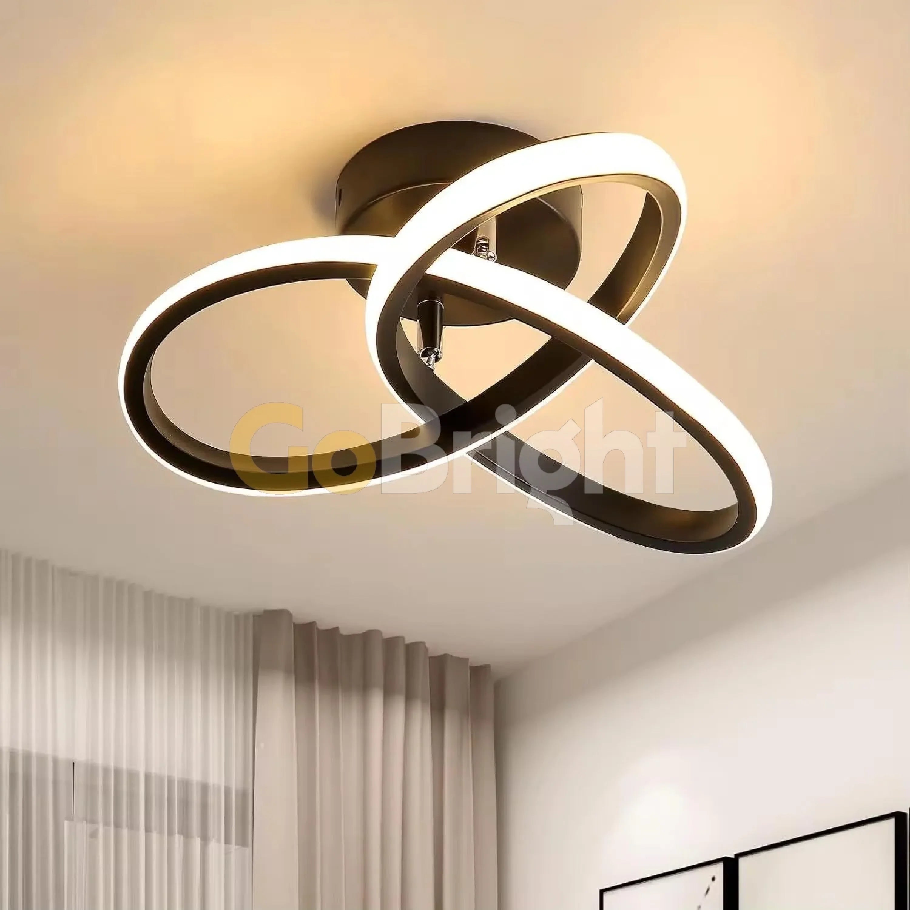 Lustra LED 33W Urban 3 Tipuri de Lumini Negru