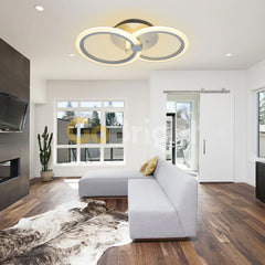 Lustra LED 35W Telecomanda Odele 3 Tipuri de Lumini Alb