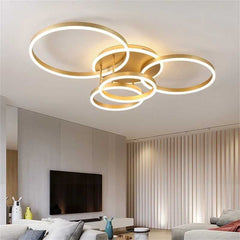 Lustra LED cu Telecomanda Azele 3 Tipuri de Lumini 360W Auriu