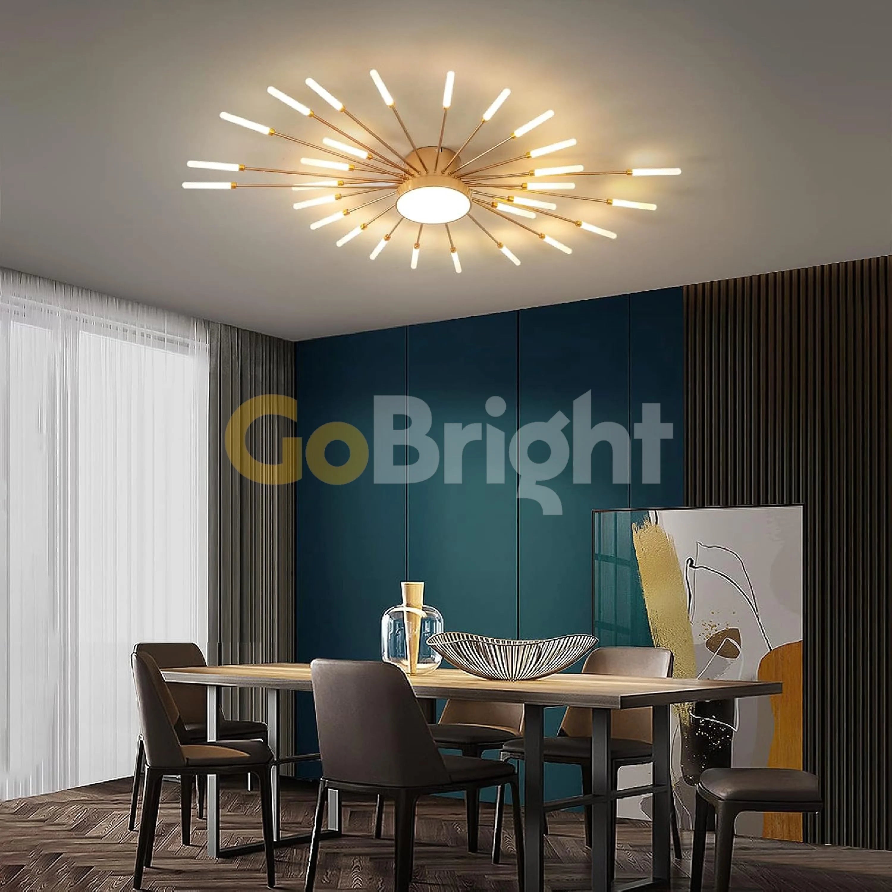 Lustra LED 60W Extra Light Auriu