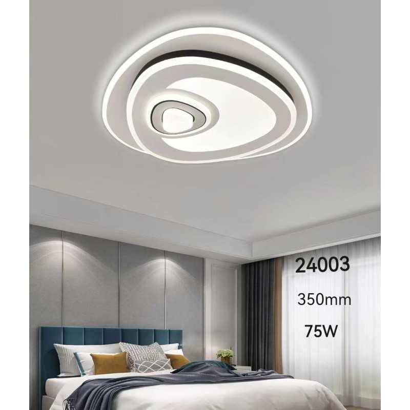 Plafoniera LED 35cm 73W cu Telecomanda Raisa 3 Tipuri de Lumini Alb