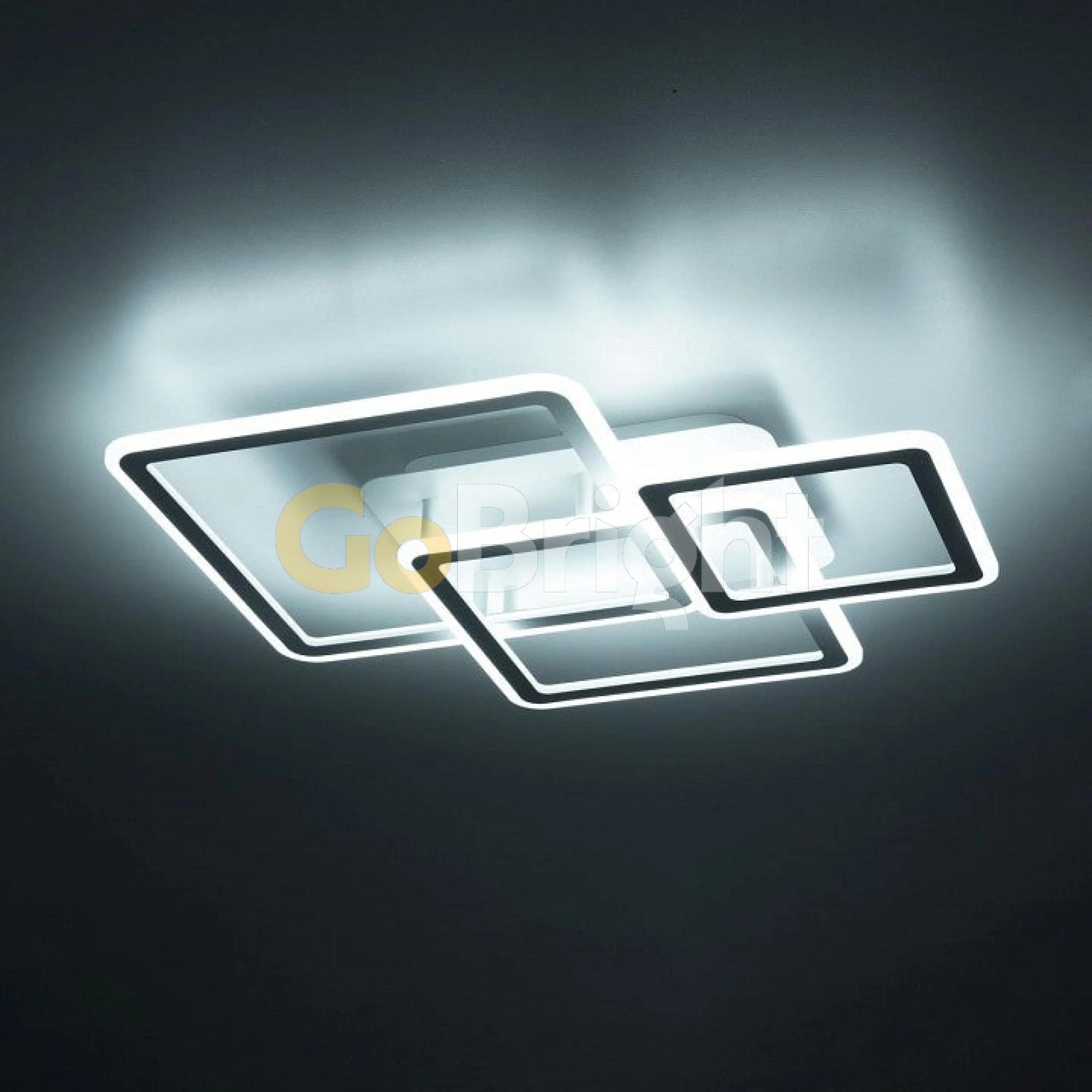 Lustra LED 80W cu Telecomanda Prince 3 Tipuri de Lumini Alb