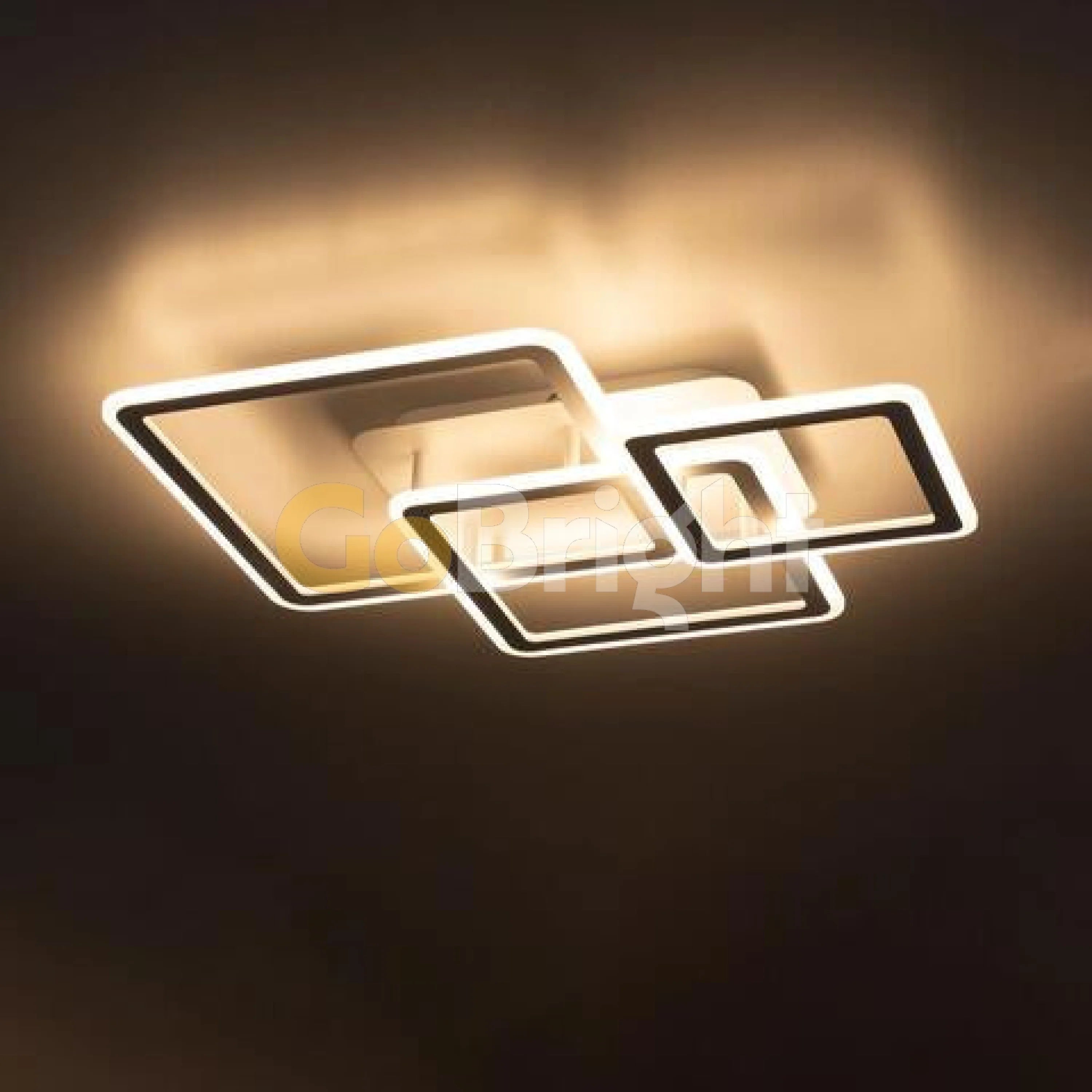 Lustra LED 80W cu Telecomanda Prince 3 Tipuri de Lumini Alb