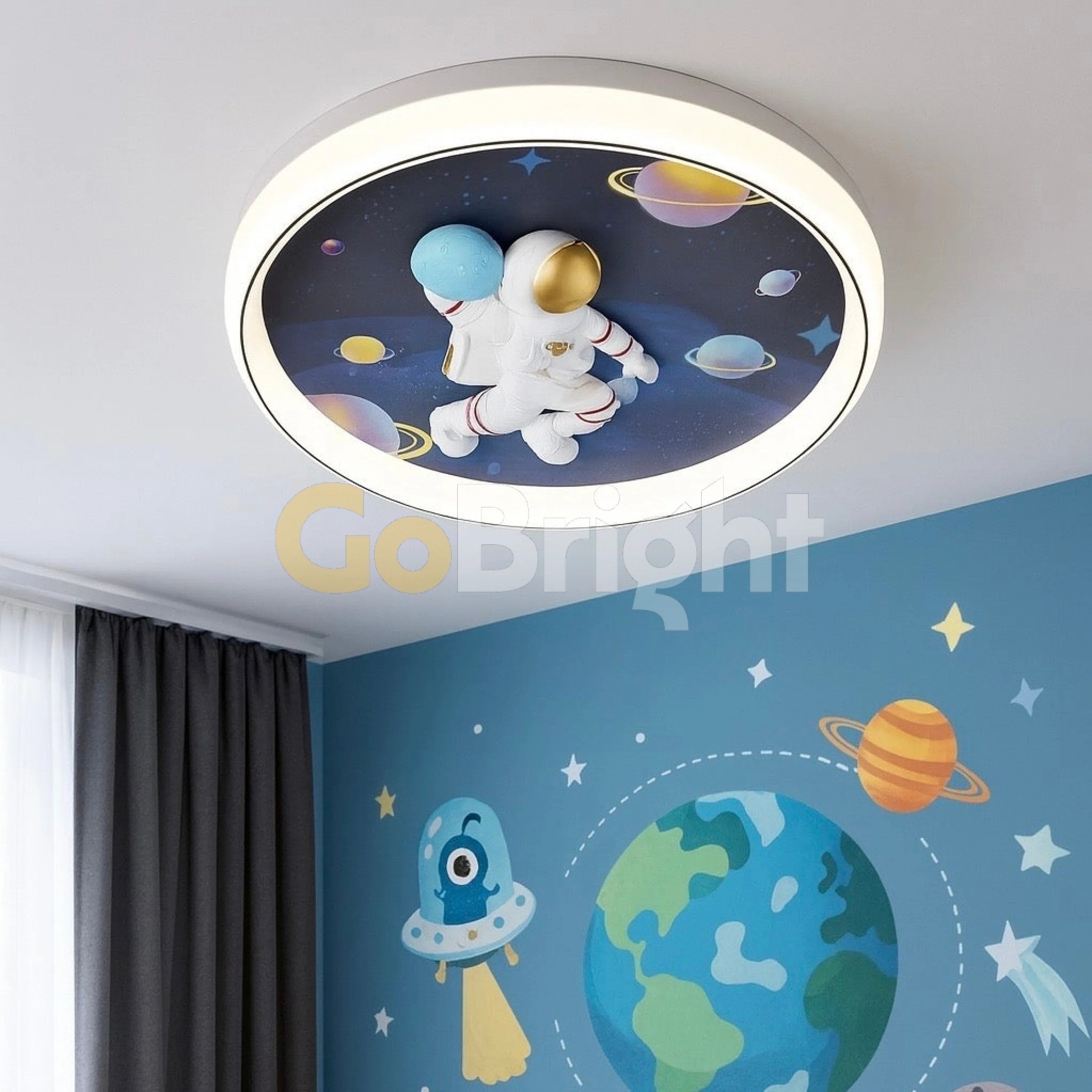 Lustra LED Copii 96W 50cm cu Telecomanda 3 Tipuri de Lumini