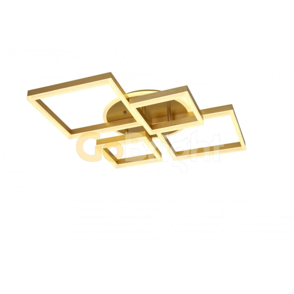 Lustra LED cu Telecomanda Azele 3 Tipuri de Lumini 200W Auriu