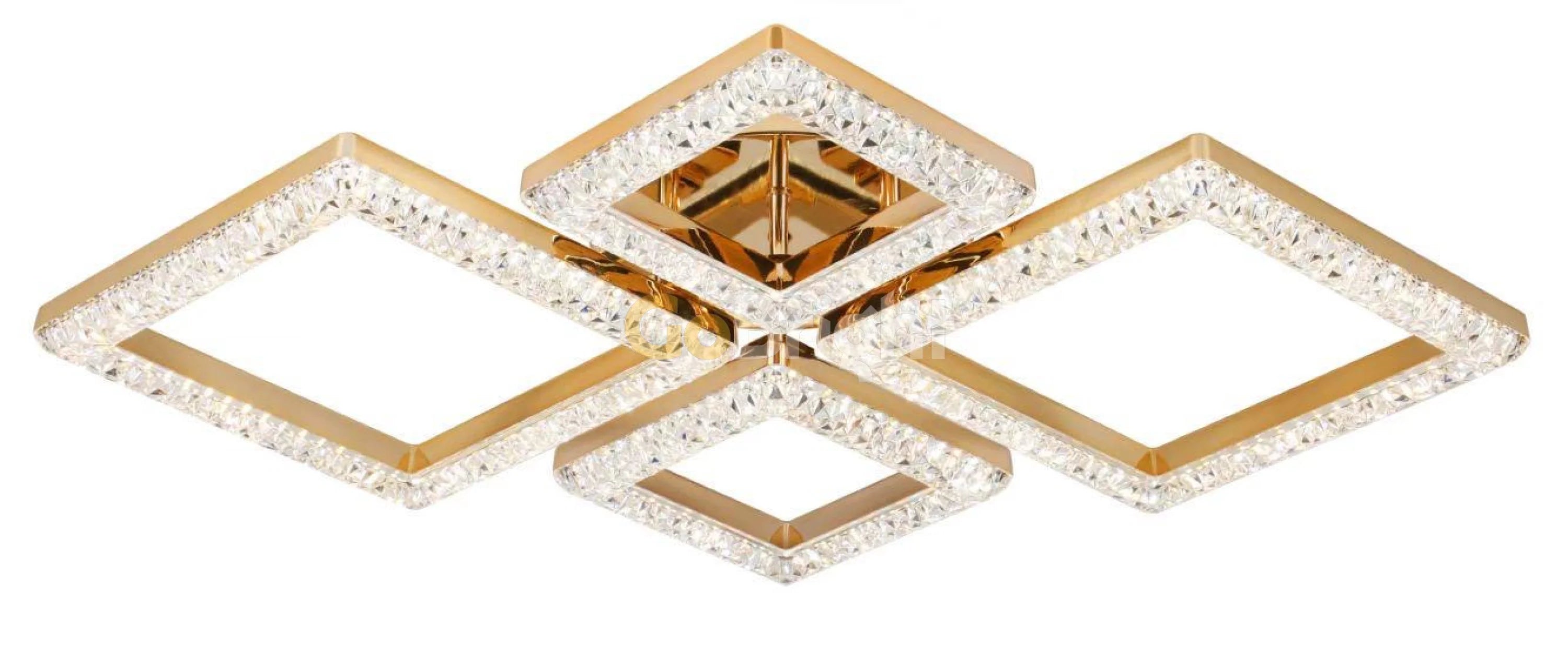Lustra LED cu Telecomanda Elsabe 3 Tipuri de Lumini 100W Auriu