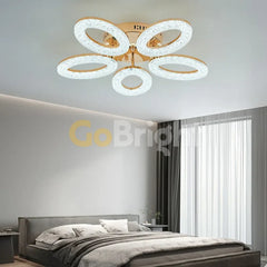 Lustra LED cu Telecomanda Elsabe 3 Tipuri de Lumini 100W Auriu