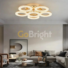 Lustra LED cu Telecomanda Elsabe 3 Tipuri de Lumini 160W Auriu