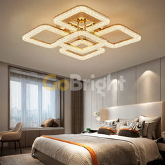 Lustra LED cu Telecomanda Elsabe 3 Tipuri de Lumini 160W Auriu