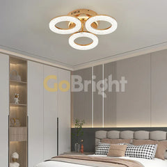 Lustra LED cu Telecomanda Elsabe 3 Tipuri de Lumini 60W Auriu