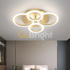 Lustra LED cu Telecomanda Estia 3 Tipuri de Lumini 84W Auriu