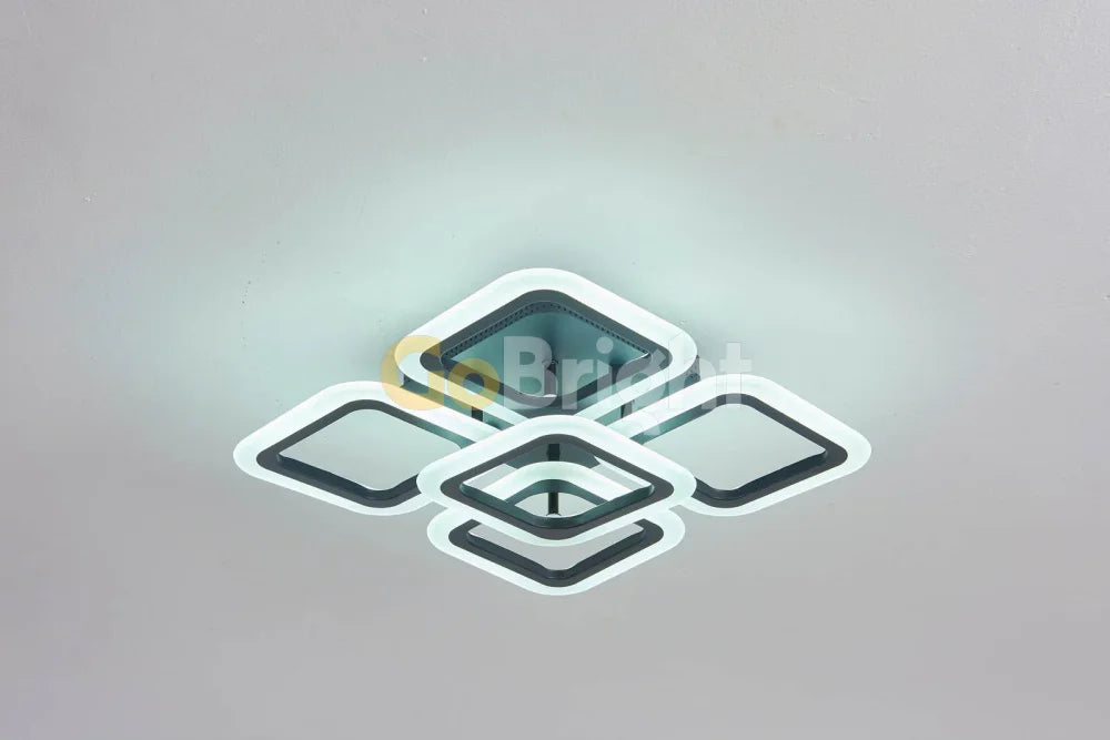 Lustra LED cu Telecomanda Estia 3 Tipuri de Lumini 90W Negru