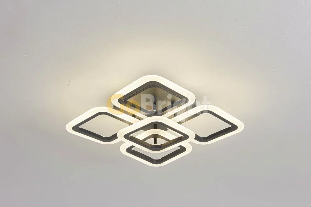 Lustra LED cu Telecomanda Estia 3 Tipuri de Lumini 90W Negru