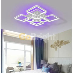 Lustra LED cu Telecomanda Grande 3 Tipuri de Lumini RGB 200W Alb
