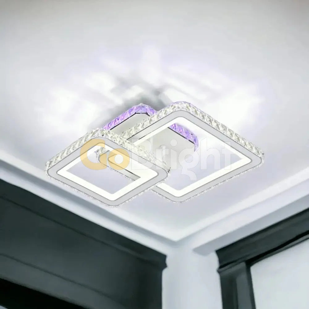 Lustra LED cu Telecomanda Imperial 3 Tipuri de Lumini RGB 100W Alb
