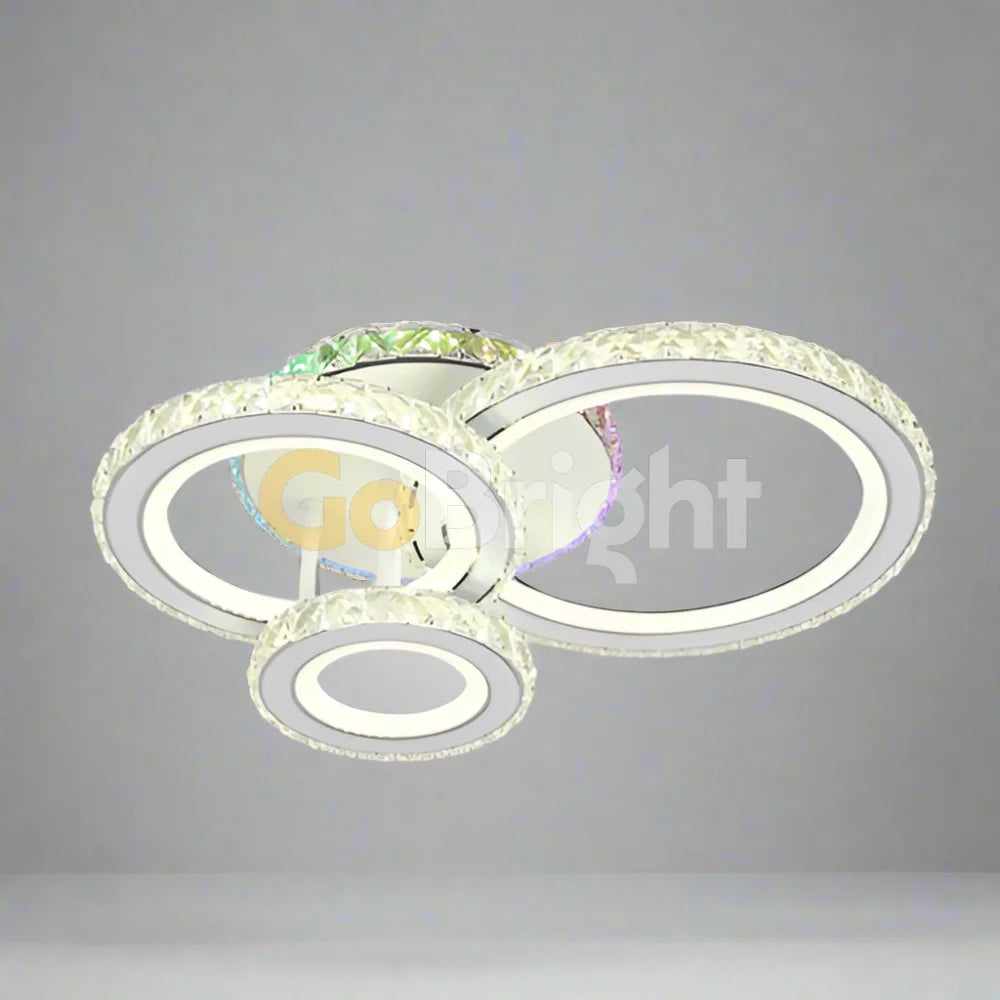 Lustra LED cu Telecomanda Imperial 3 Tipuri de Lumini RGB 130W Alb