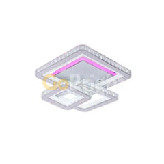 Lustra LED cu Telecomanda Imperial 3 Tipuri de Lumini RGB 130W Alb