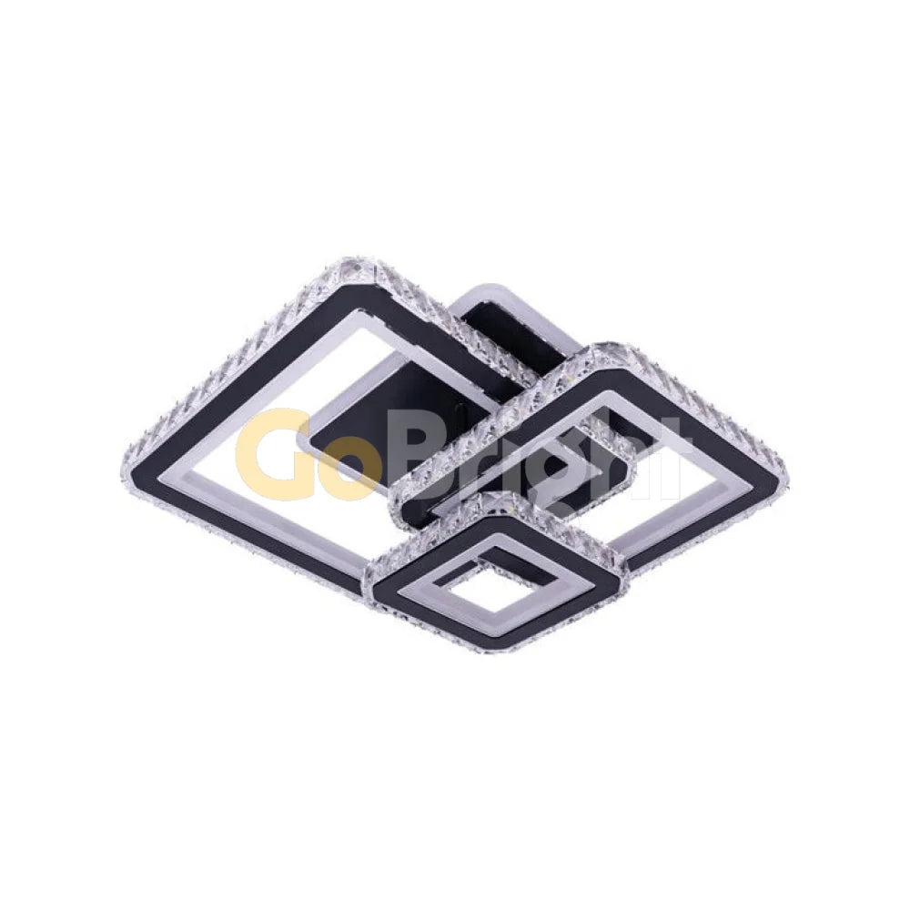 Lustra LED cu Telecomanda Imperial 3 Tipuri de Lumini RGB 130W Negru