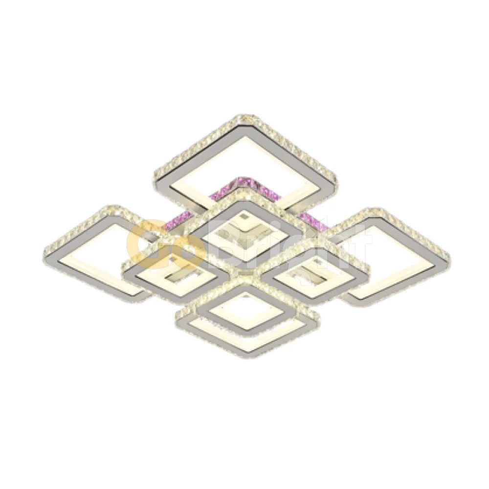 Lustra LED cu Telecomanda Imperial 3 Tipuri de Lumini RGB 300W Alb