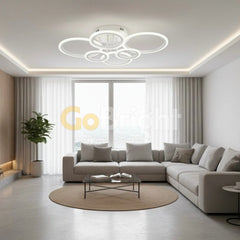 Lustra LED cu Telecomanda Odele 3 Tipuri de Lumini 112W Alb