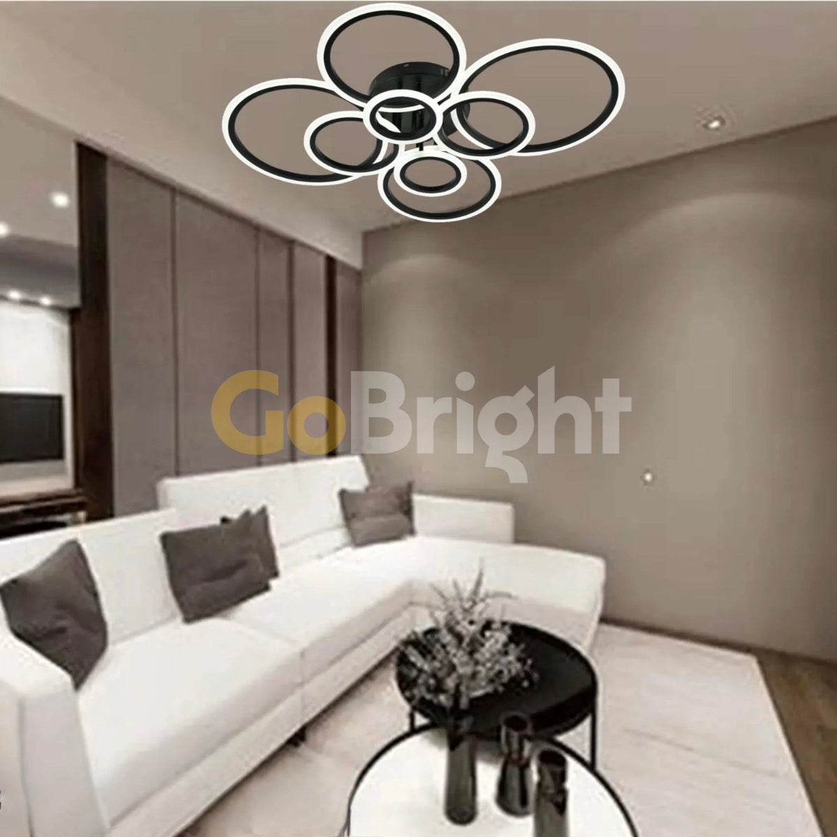 Lustra LED cu Telecomanda Odele 3 Tipuri de Lumini 180W Negru