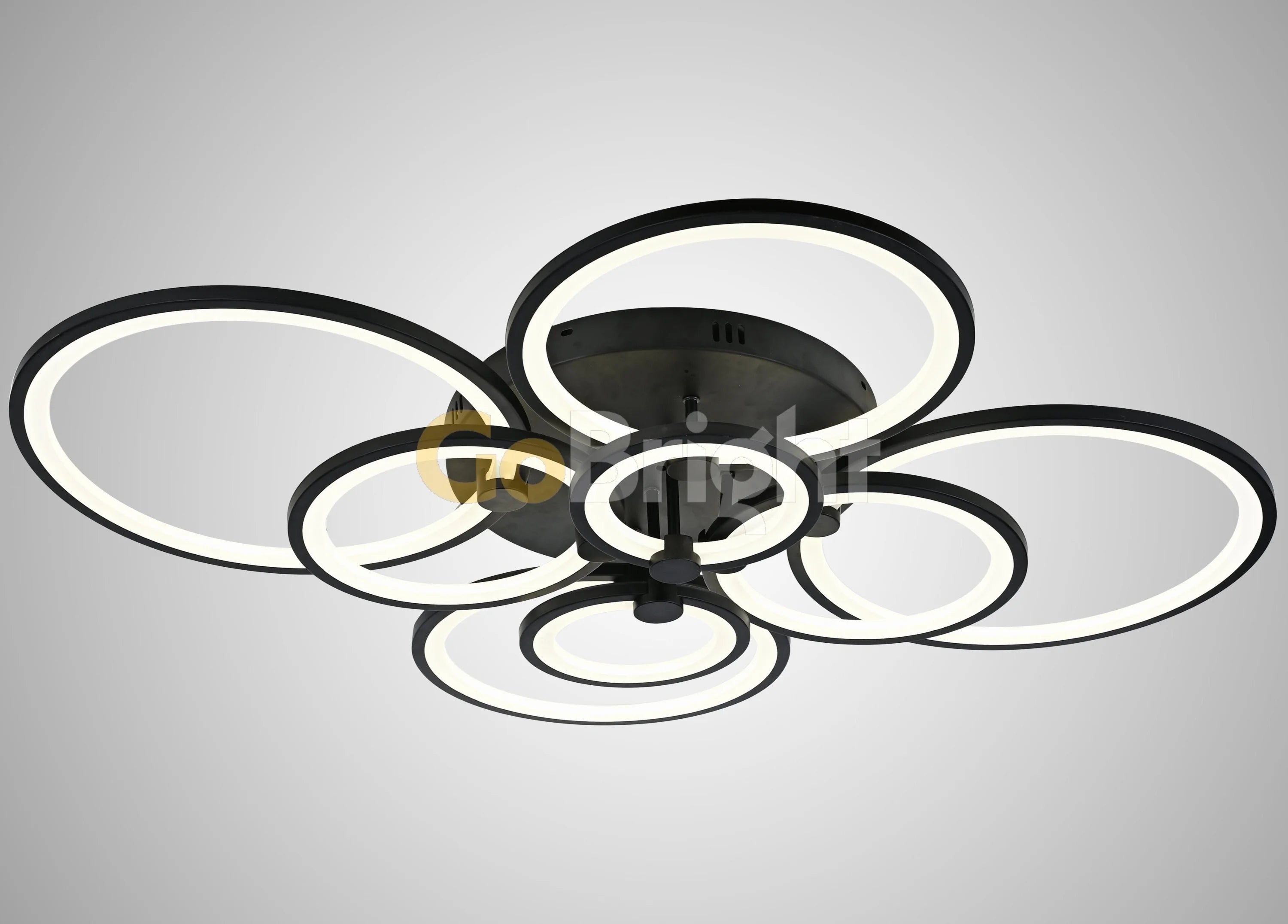 Lustra LED cu Telecomanda Odele 3 Tipuri de Lumini 284W Negru