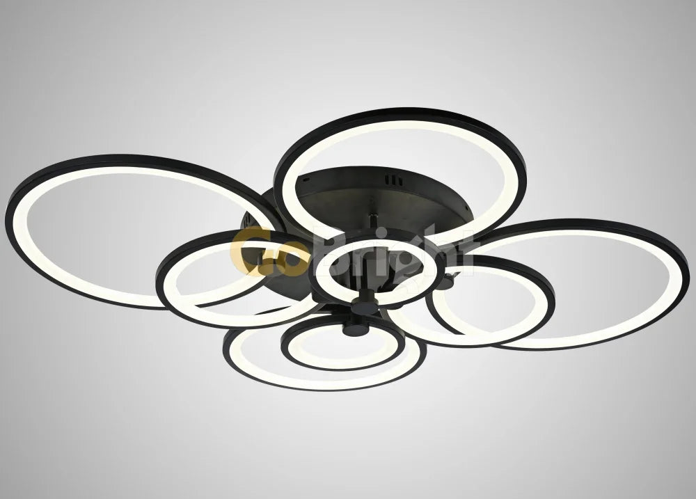 Lustra LED cu Telecomanda Odele 3 Tipuri de Lumini 284W Negru