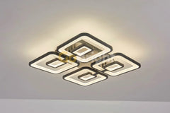 Lustra LED cu Telecomanda Trendis 3 Tipuri de Lumini 200W Negru