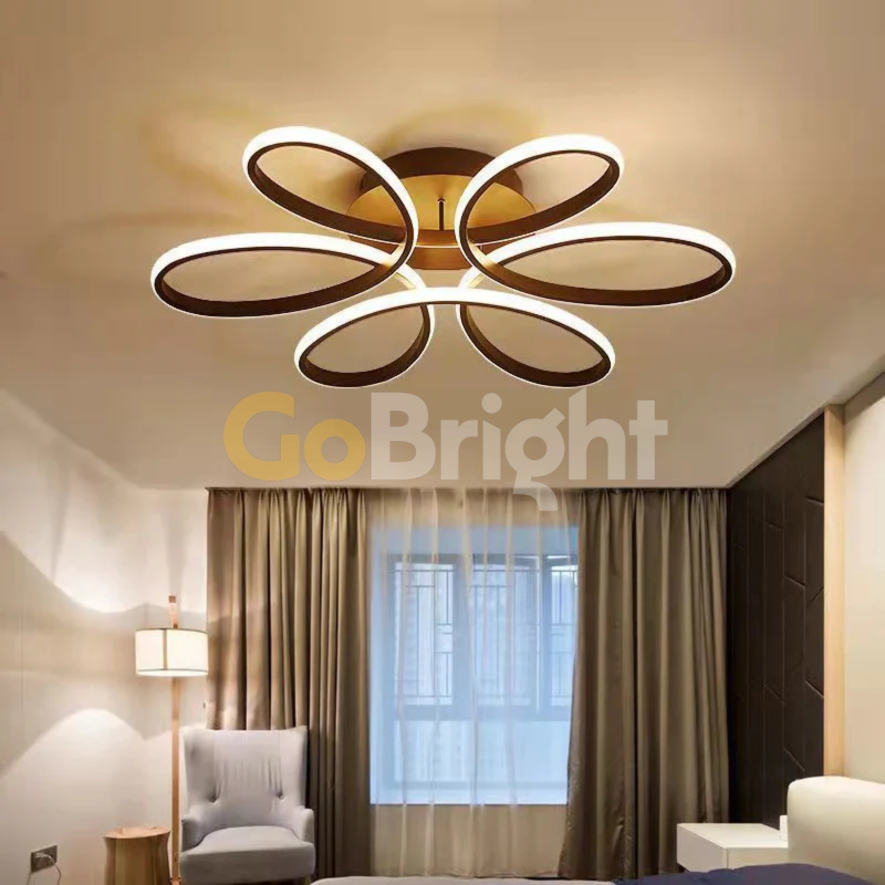 Lustra LED cu Telecomanda Urban 3 Tipuri de Lumini 160W Negru