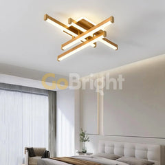 Lustra LED cu Telecomanda Zang 3 Tipuri de Lumini 90W Auriu