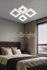 Lustra LED RGB 126W cu Telecomanda Liam 3 Tipuri de Lumini Alb