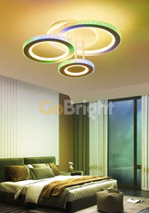 Lustra LED RGB 164W cu Telecomanda Anna 3 Tipuri de Lumini Alb